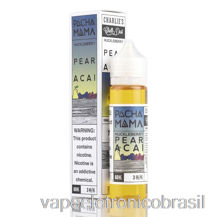 Vape Recarregável Mirtilo Pêra Açaí - Pachamama - 60ml 0mg